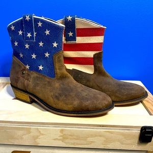 American Flag Ankle boots